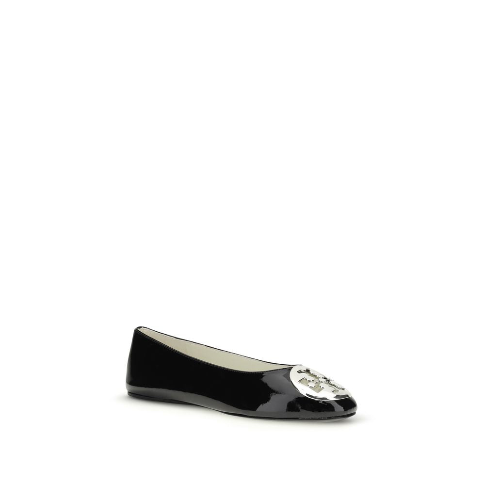 Bailarinas Tory Burch de piel de becerro negra Bos Taurus