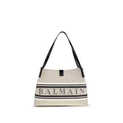 Bolso de Hombro Balmain de Algodón Multicolor
