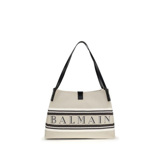 Bolso de Hombro Balmain de Algodón Multicolor