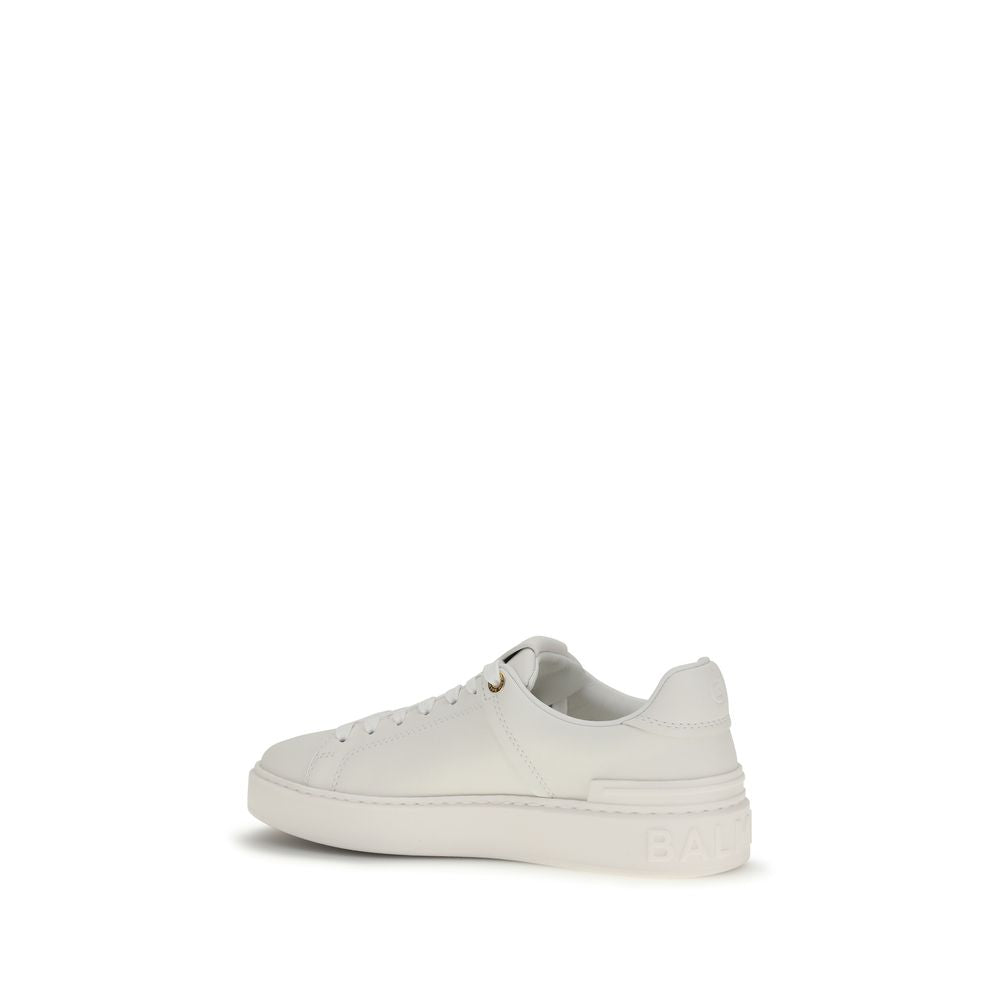 Zapatillas bajas Balmain de piel de becerro blanca Bos Taurus
