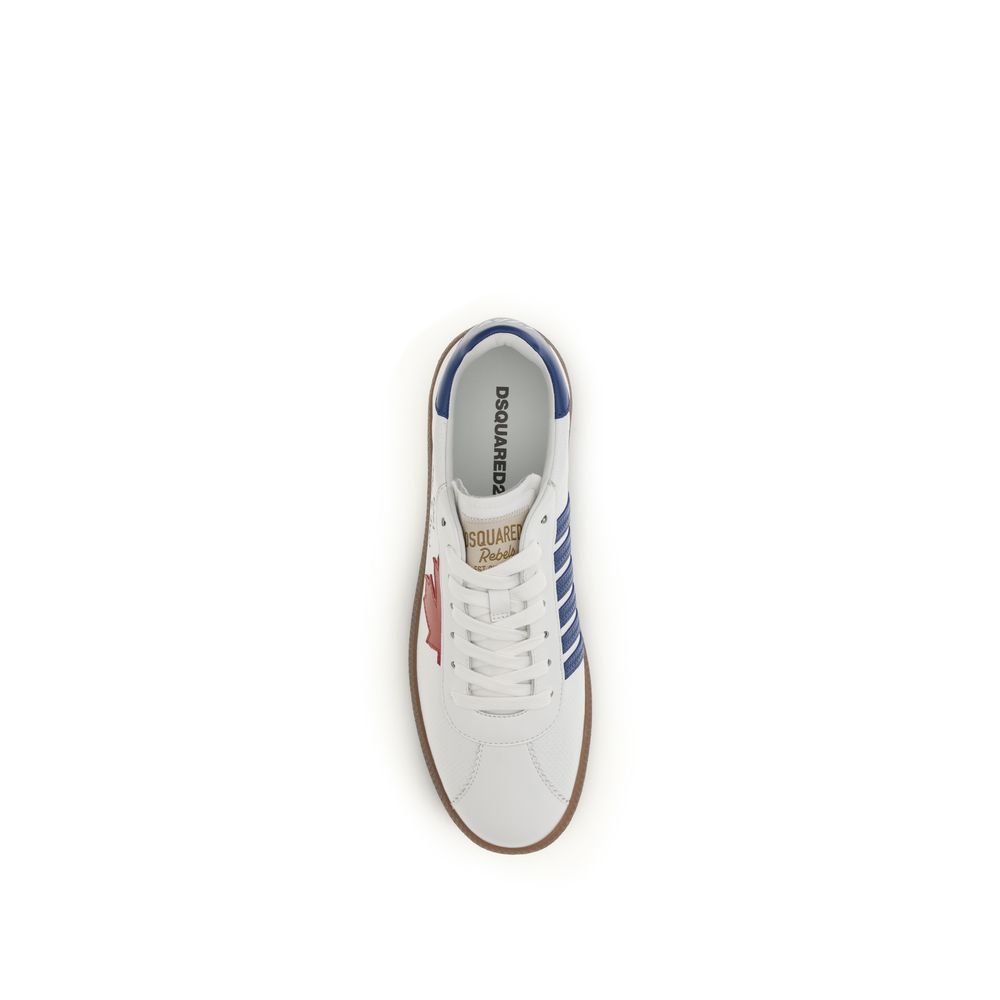 Zapatillas deportivas gruesas Dsquared² de piel de becerro blanca Bos Taurus