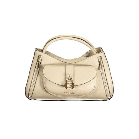 Sac à main Guess en polyuréthane beige pour femme