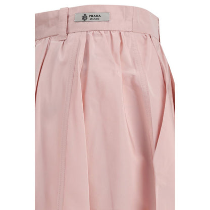 Falda larga de seda multicolor Prada