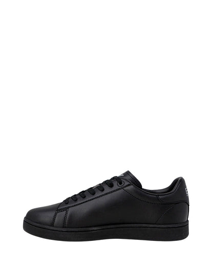 EA7 Emporio Armani Black Polyester Low-Top Sneakers