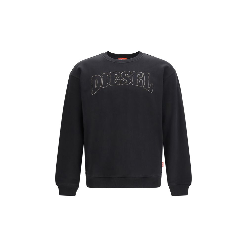 Sudadera Diesel de algodón negra