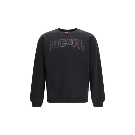 Sudadera Diesel de algodón negra