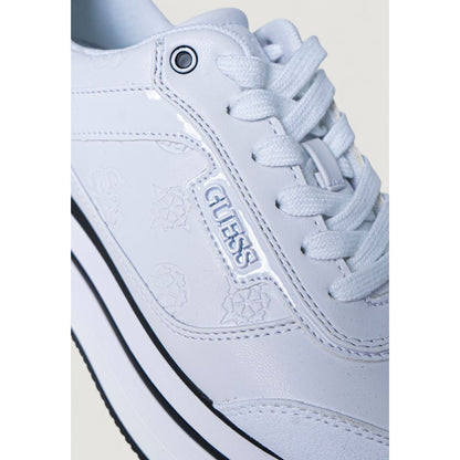 Zapatillas de plataforma de poliéster blancas Guess