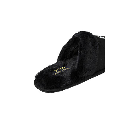 Pantuflas Ralph Lauren de poliéster negro