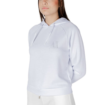 Sudadera Con Capucha De Viscosa Blanca Armani Exchange