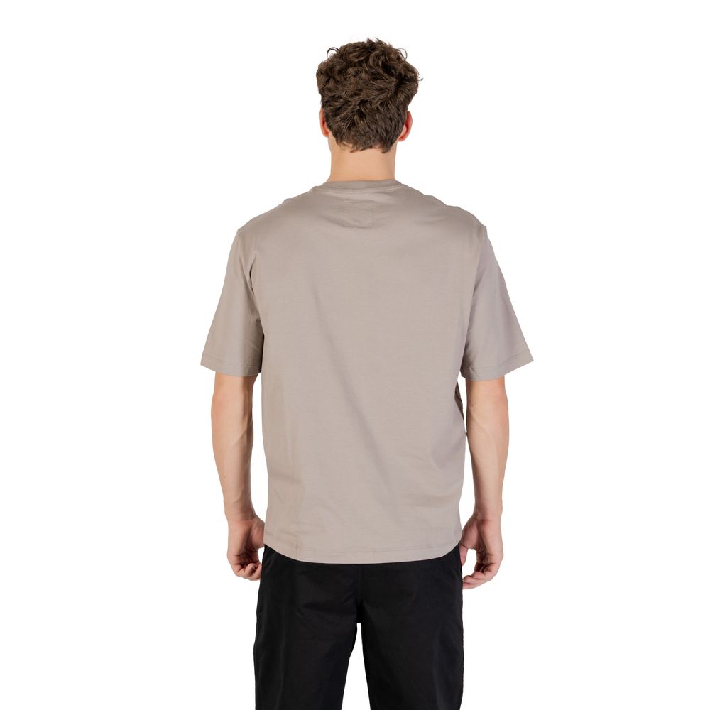 Armani Exchange T-shirt marron en coton respirant