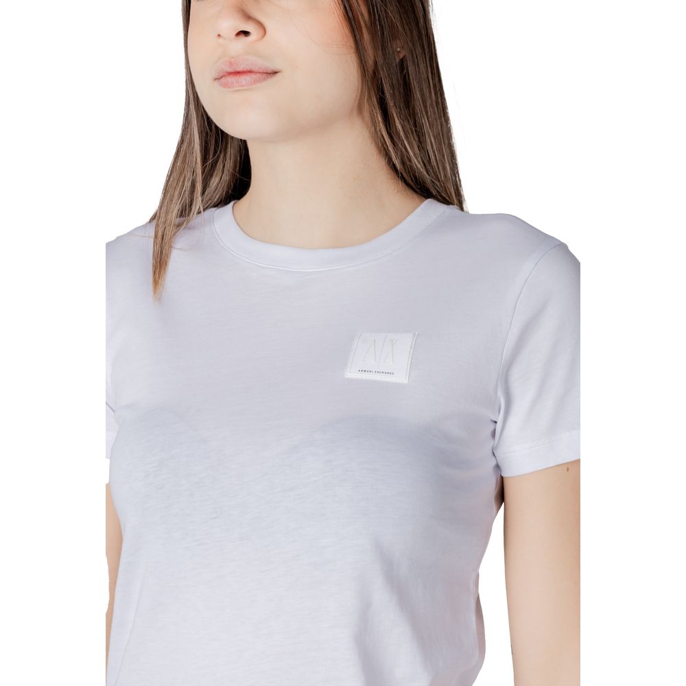 Armani Exchange Camiseta De Algodón Puro Blanca Xw000831