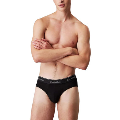 Slip Calvin Klein De Algodon Negro Modelo Hip Brief
