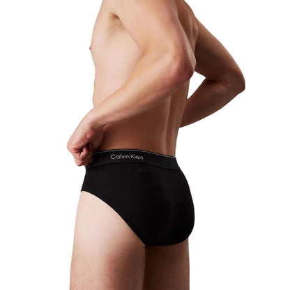 Slip Calvin Klein De Algodon Negro Modelo Hip Brief
