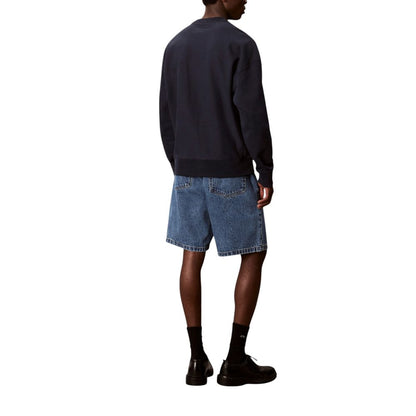Sudadera de Algodón Azul Calvin Klein Jeans