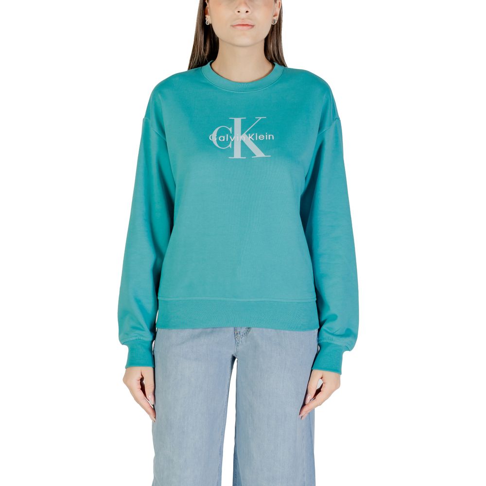 Sudadera de Algodón Azul Calvin Klein Jeans