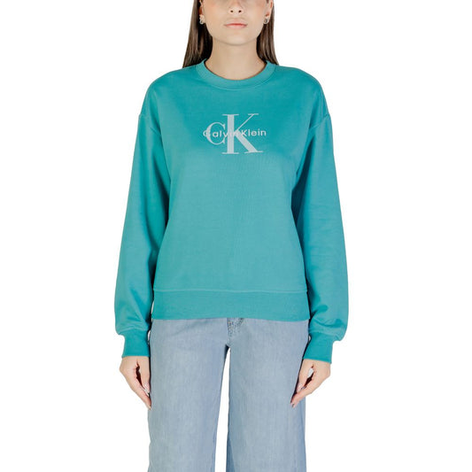 Sudadera de Algodón Azul Calvin Klein Jeans