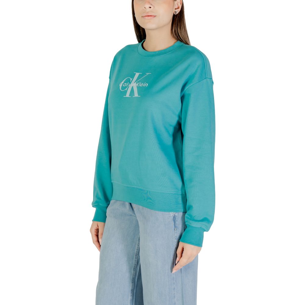 Sudadera de Algodón Azul Calvin Klein Jeans