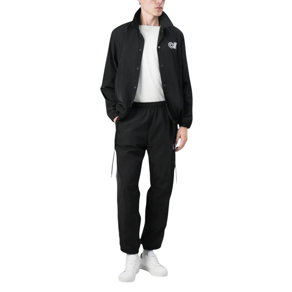 Calvin Klein Jeans Joggers de poliéster negros (Pantalones de entrenamiento)