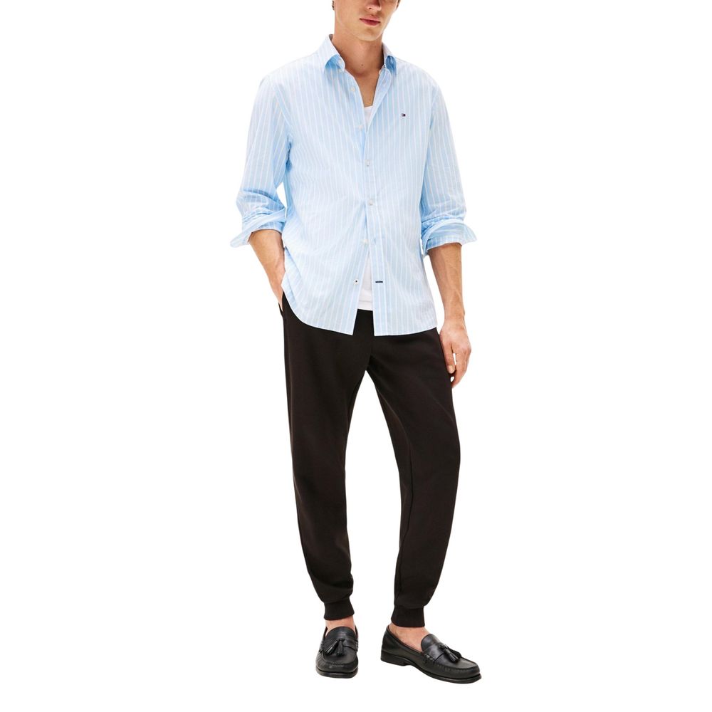 Pantalones deportivos negros de algodón Tommy Hilfiger