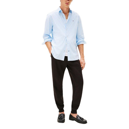 Pantalones deportivos negros de algodón Tommy Hilfiger