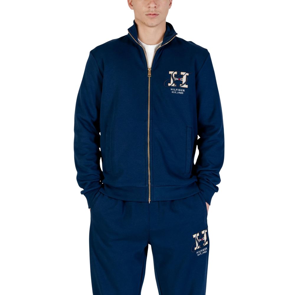 Sweat-shirt Tommy Hilfiger en coton régénéré bleu à impact réduit