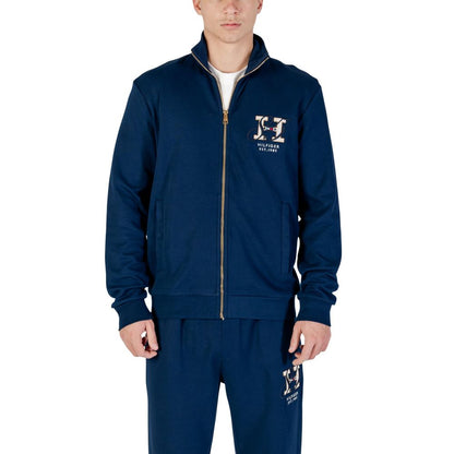Sweat-shirt Tommy Hilfiger en coton régénéré bleu à impact réduit