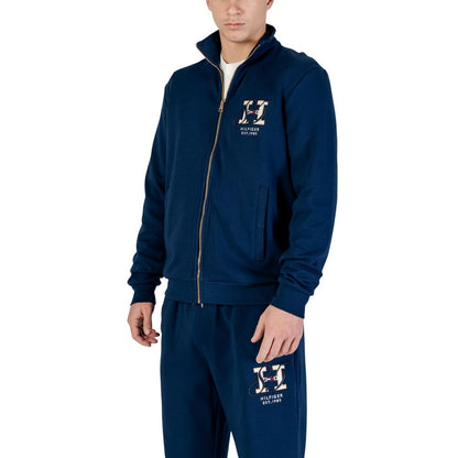 Sweat-shirt Tommy Hilfiger en coton régénéré bleu à impact réduit