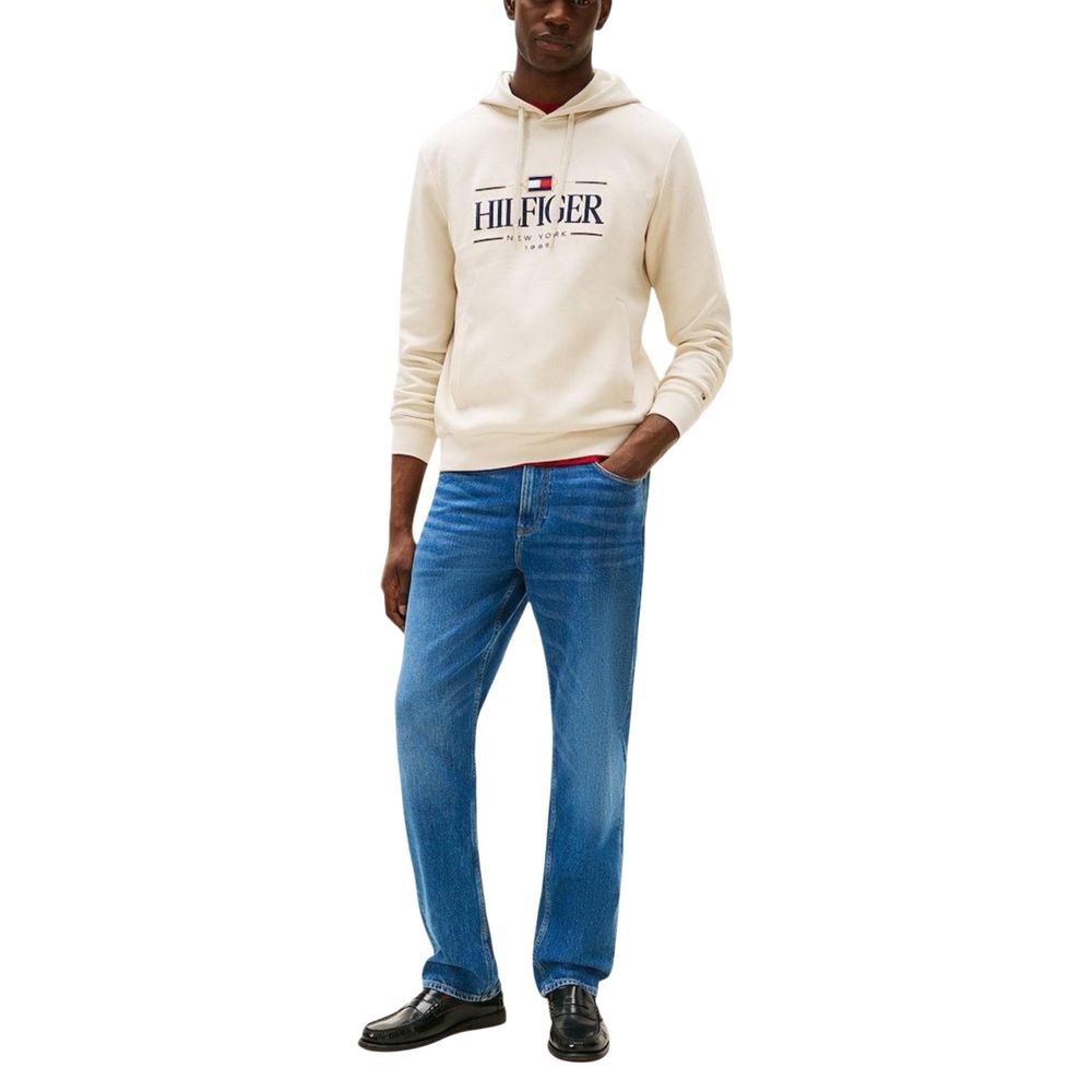 Sweatshirt Tommy Hilfiger Icon en Coton Biologique Beige