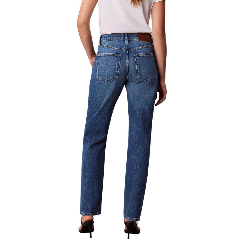 Calvin Klein Jeans Jeans Mom de Algodón Azul