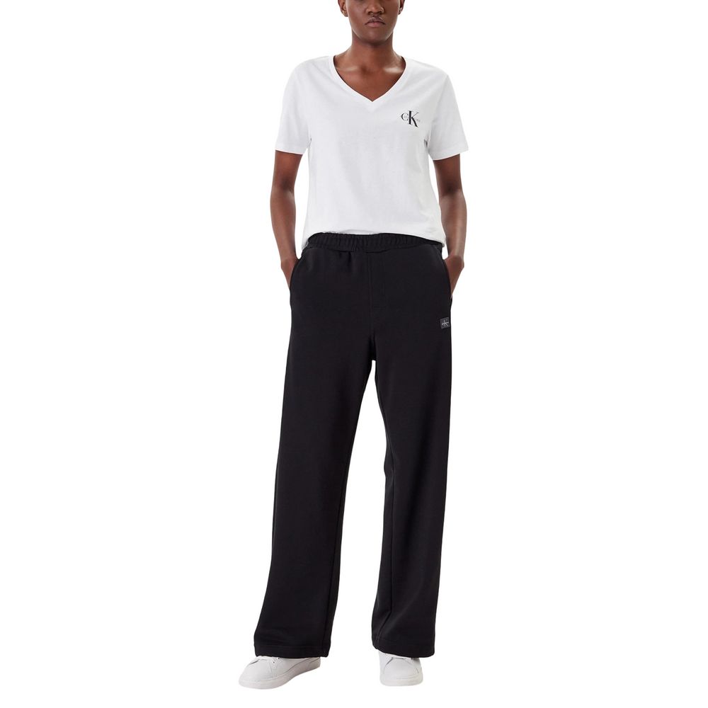 Pantalones deportivos Calvin Klein Jeans negros de algodón