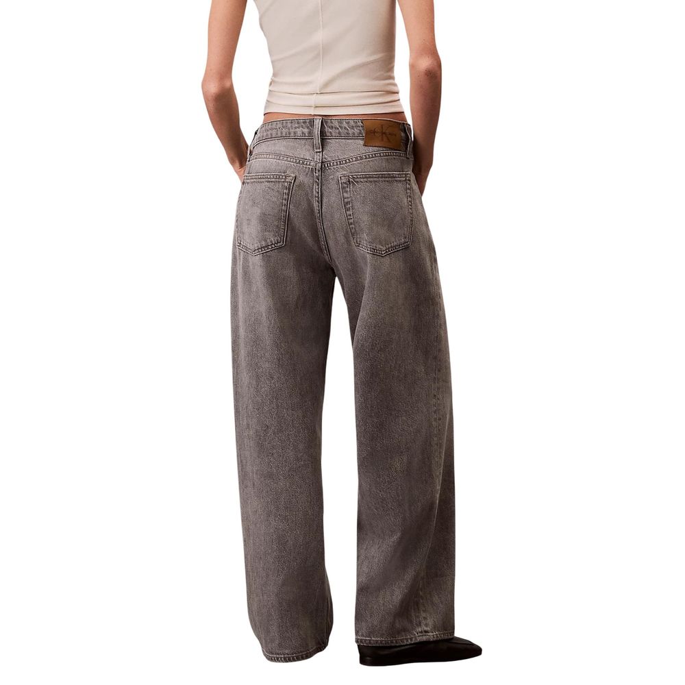 Calvin Klein Jeans Jean Boyfriend Gris En Coton