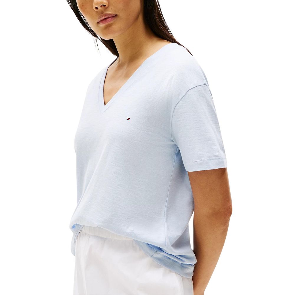 Camiseta Tommy Hilfiger de algodón orgánico azul