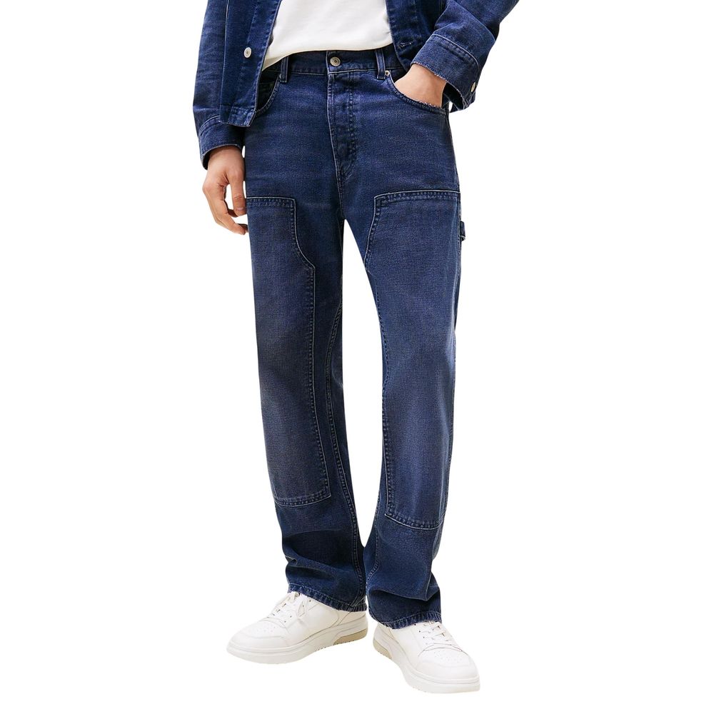Tommy Hilfiger Jeans Vaqueros Azules de Algodón Reciclado Corte Relajado