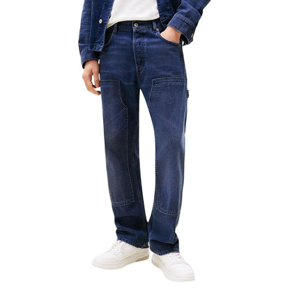 Tommy Hilfiger Jeans Vaqueros Azules de Algodón Reciclado Corte Relajado