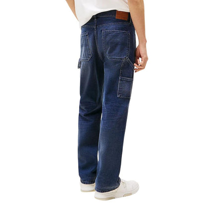 Tommy Hilfiger Jeans Vaqueros Azules de Algodón Reciclado Corte Relajado