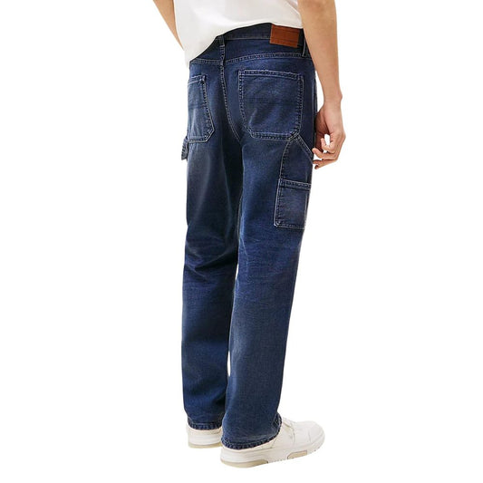 Tommy Hilfiger Jeans Vaqueros Azules de Algodón Reciclado Corte Relajado