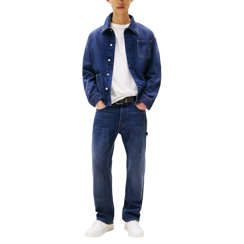 Tommy Hilfiger Jeans Vaqueros Azules de Algodón Reciclado Corte Relajado