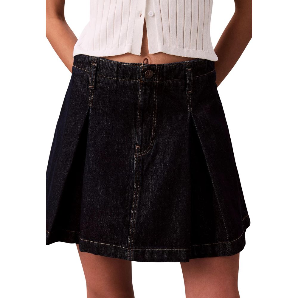 Minifalda Calvin Klein Jeans azul de algodón