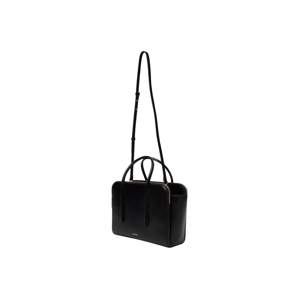 Bolso De Mano De Piel Negra Calvin Klein Carryall Mini Lv04f3034g