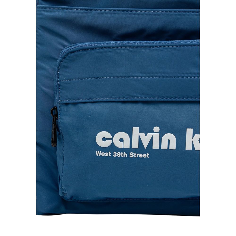 Mochila Calvin Klein De Poliéster Reciclado En Azul