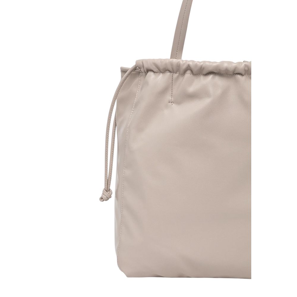 Bolso de mano Calvin Klein de polietileno beige