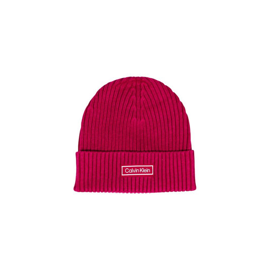 Gorra de algodón rosa Calvin Klein (gorra de béisbol)