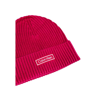 Gorra de algodón rosa Calvin Klein (gorra de béisbol)