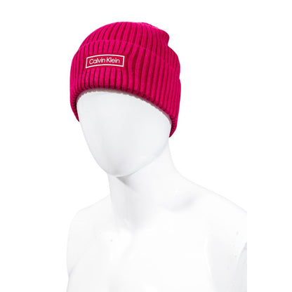 Gorra de algodón rosa Calvin Klein (gorra de béisbol)