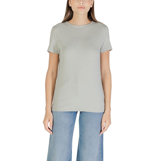 Camiseta Guess Active de algodón verde