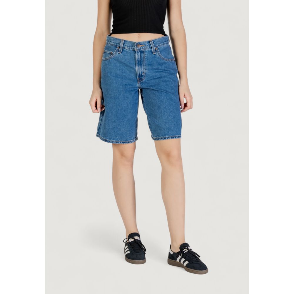 Pantalones cortos de algodón azul de Levi's