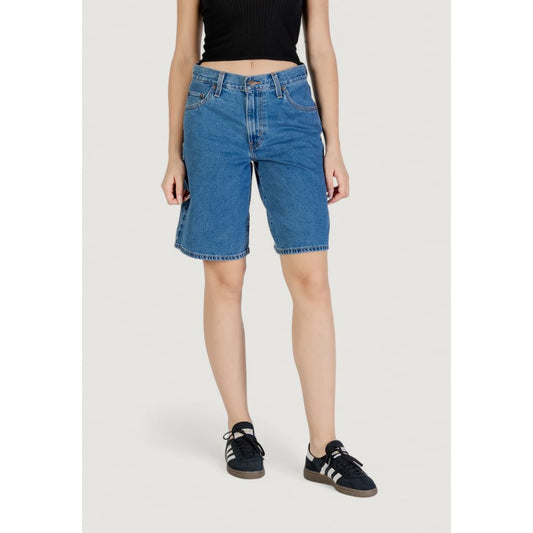 Pantalones cortos de algodón azul de Levi's