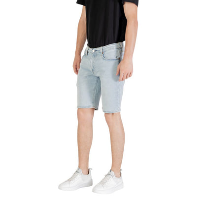 Levi's Bermuda Shorts in Light Blue Cotton Model 405