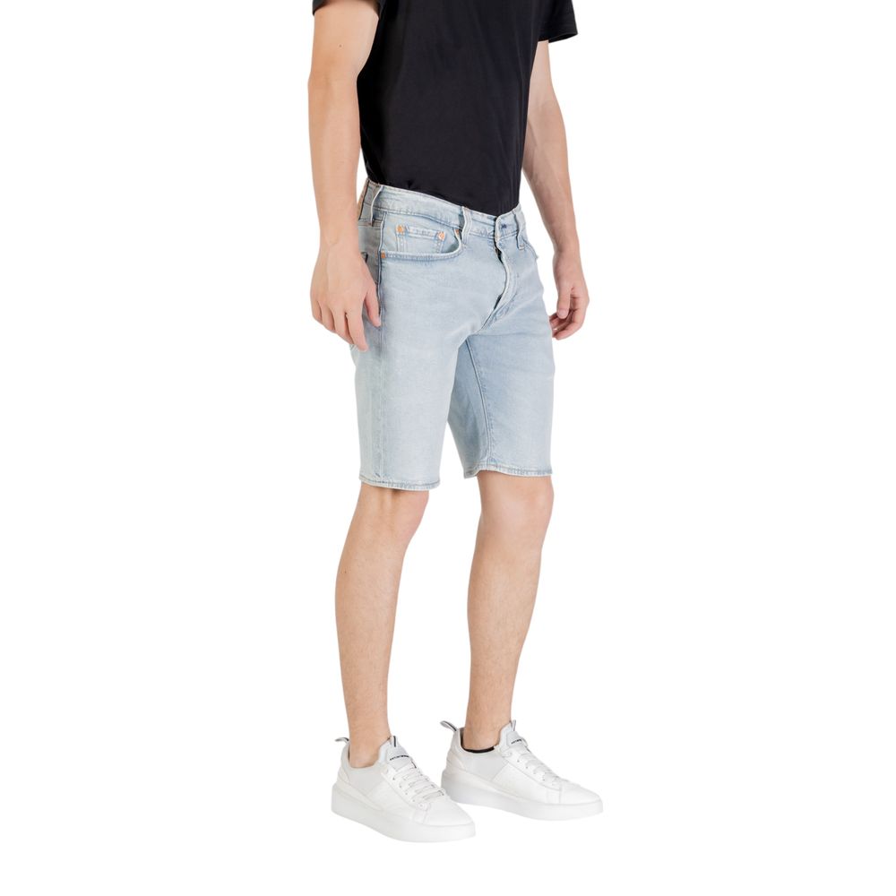 Levi's Bermuda Shorts in Light Blue Cotton Model 405