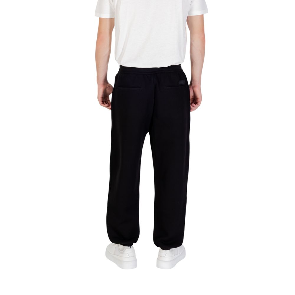 Pantalones deportivos Armani Exchange de algodón negro